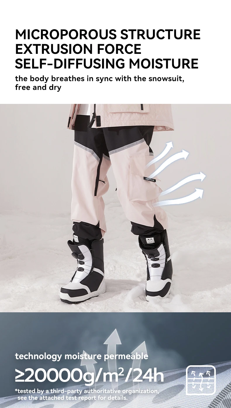 Winter Ski Pants Man Women Outdoor High Quality Windproof Waterproof Warm Snow Trousers Winter Ski Snowboarding Pants Splicing