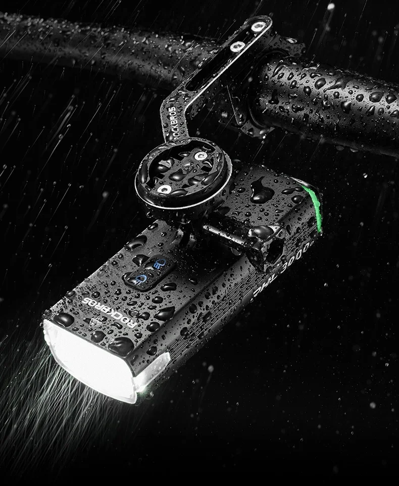 ROCKBROS Bike Light 3000LM 10000mAh Bicycle Front Light Flashlight High Brightness Type-C Bike Lamp Cycling Safety Front Lights