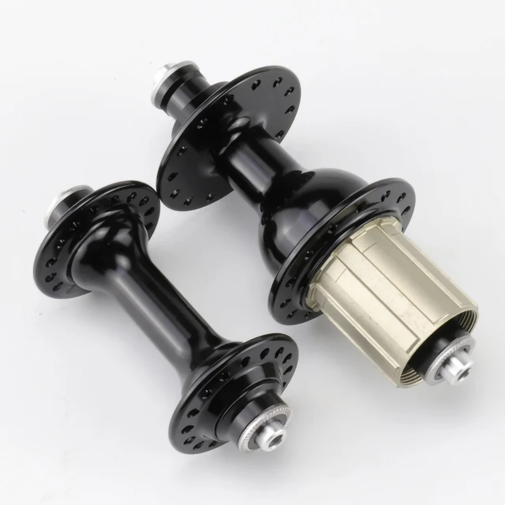 No Logo Road Bike QR Hub 28H 32H 36H Rim Brake Hubs 8/9/10/11S Front 9x100mm Rear 10x130mm Bicycle Quick Release Hub