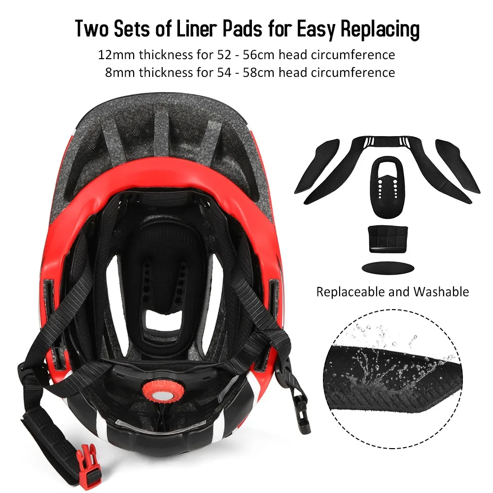 Kids Detachable Full Face Bike Helmet Children's Sports Child Cycling MTB Motorcycle Skateboarding Roller Skating Helmet