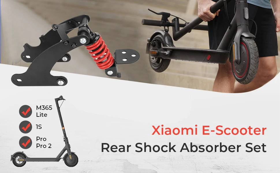 For Xiaomi M365 Pro Pro2 1S Electric Scooter Upgraded Rear Suspension Kit Rear Shock Absorber Shock Absorption Accessories Parts
