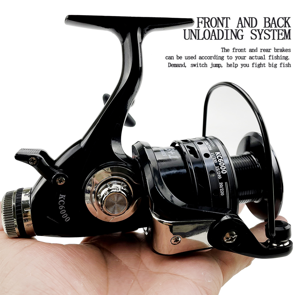 No Gapless Metal Body Freshwater and Seawater Dual Use Fishing Reel Big Pulling Drag 8KG Spinning Spool Left and Right Hand Swap