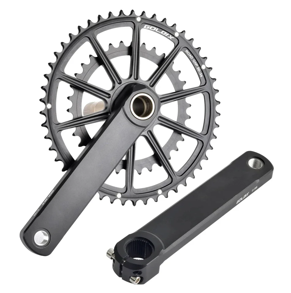 GOLDIX Road Bike Chainring 50-34T 52-36T 53-39T 10 11 12 Speed Double Chainwheel for SR Direct Mount 3-Bolt Crankset