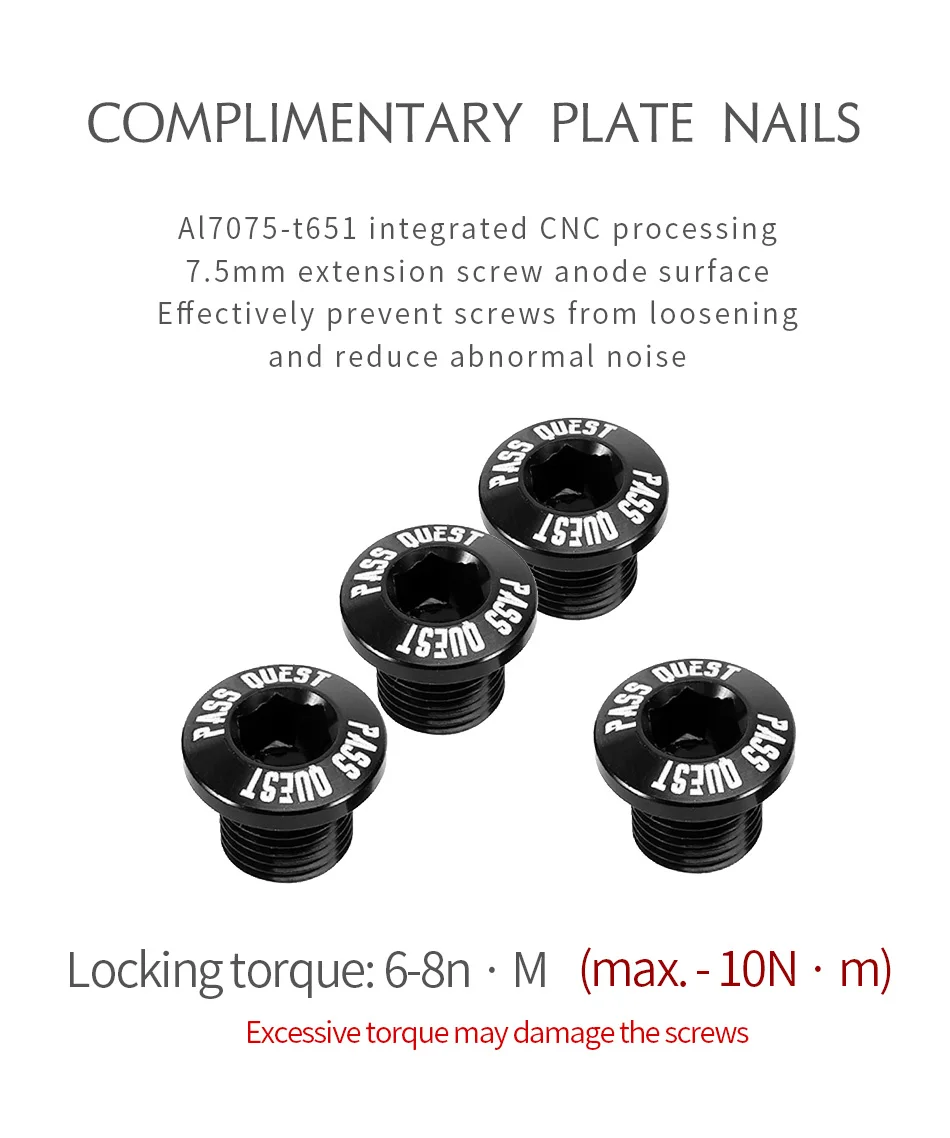 PASS QUEST 110BCD Chainring 4-Bolt GRX Round/Oval 36T-52T Chain Wheel for SHIMANO GRX FC-RX810/FC-RX600 Crankset