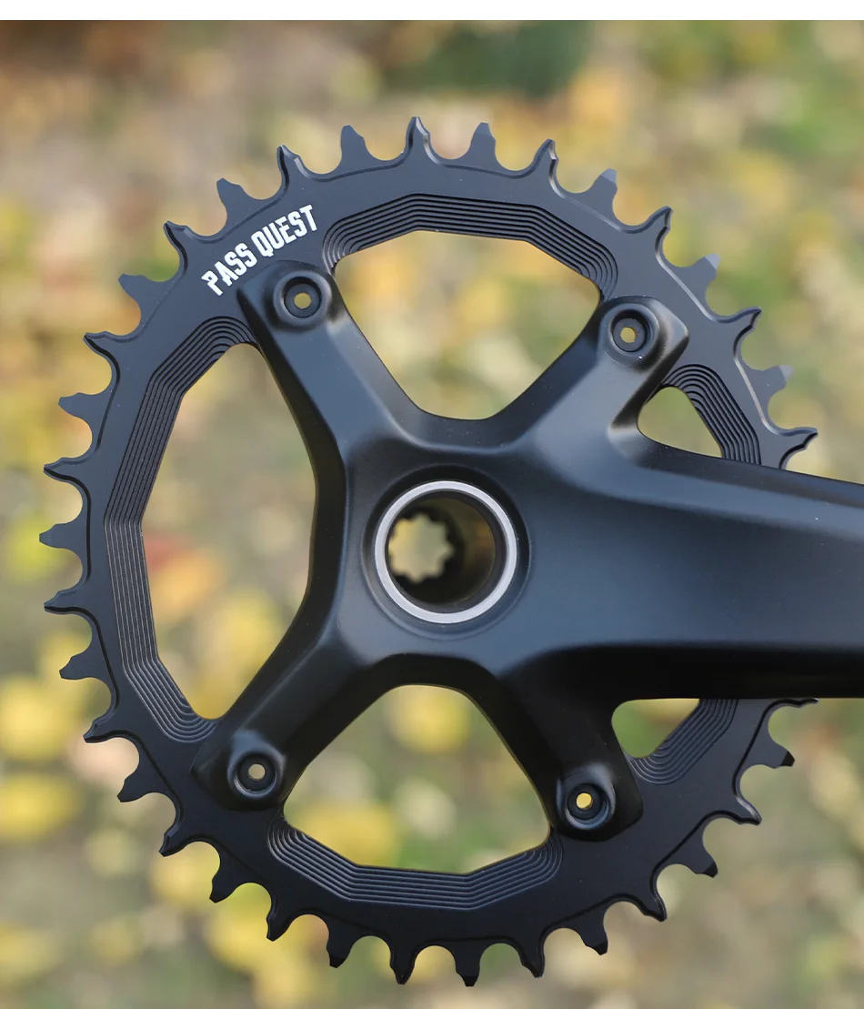 PASS QUEST 110BCD Chainring 4-Bolt GRX Round/Oval 36T-52T Chain Wheel for SHIMANO GRX FC-RX810/FC-RX600 Crankset