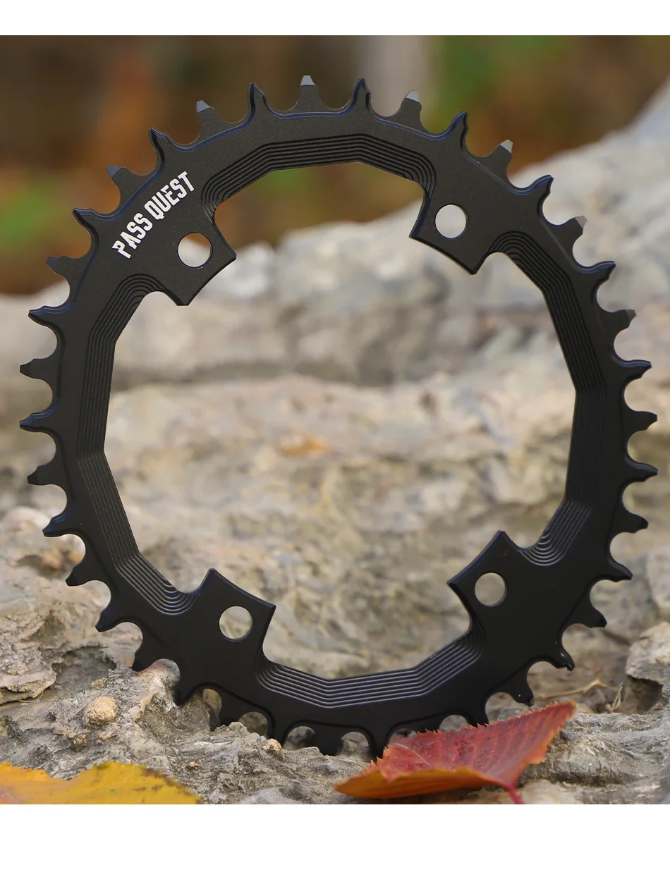 PASS QUEST 110BCD Chainring 4-Bolt GRX Round/Oval 36T-52T Chain Wheel for SHIMANO GRX FC-RX810/FC-RX600 Crankset