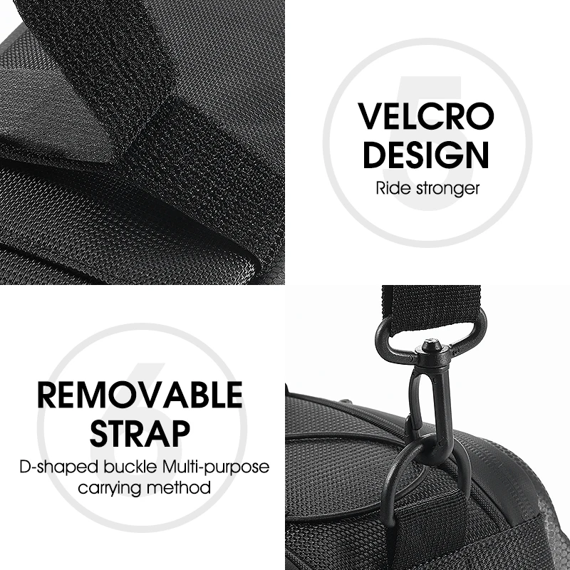 WEST BIKING Hard Shell Bicycle Trunk Bag Multifunctional Waterproof Bike Rear Seat Rack Bag Cycling Carrier Bag Bike Accessories
