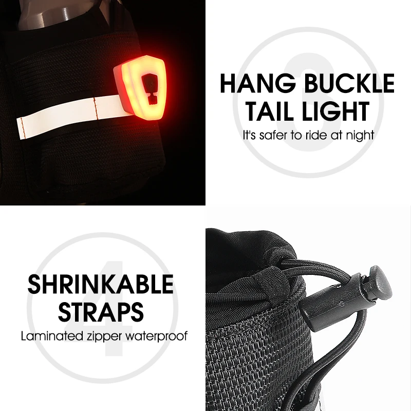 WEST BIKING Hard Shell Bicycle Trunk Bag Multifunctional Waterproof Bike Rear Seat Rack Bag Cycling Carrier Bag Bike Accessories