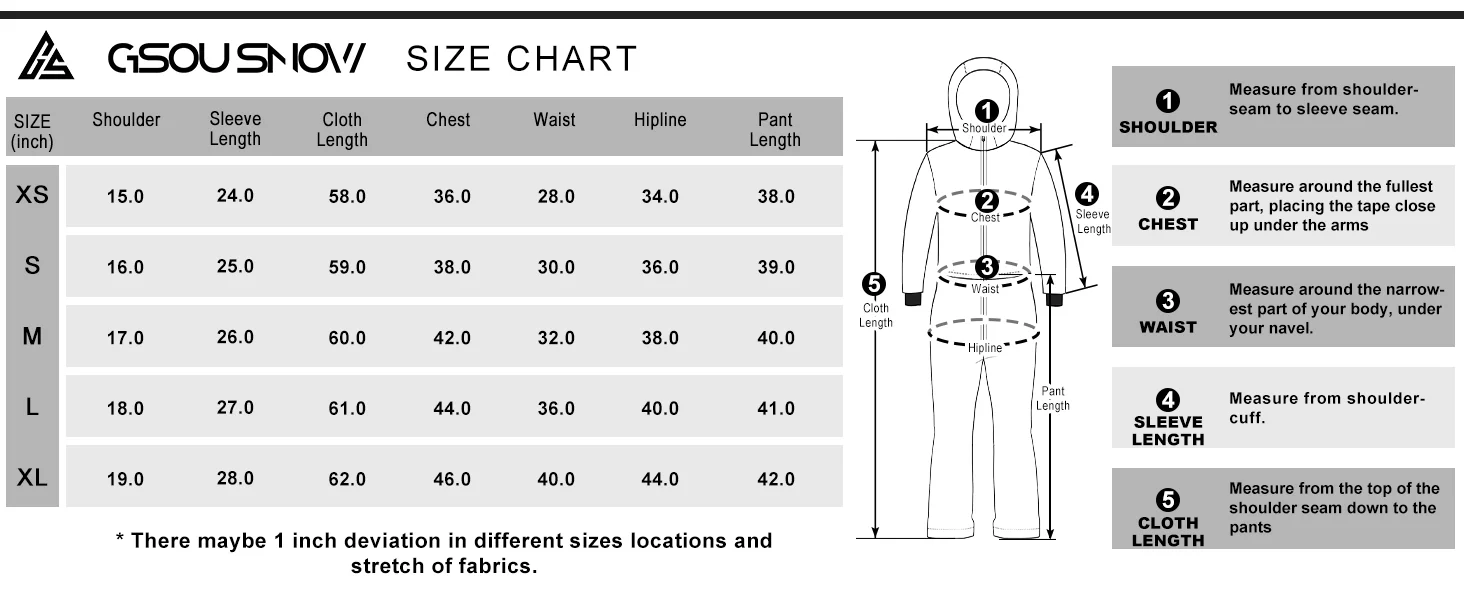 GSOU SNOW One-piece Ski Suit Women Thickening Snowboard Female Overalls Winter Windproof Waterproof Breathable Clothing Skiing