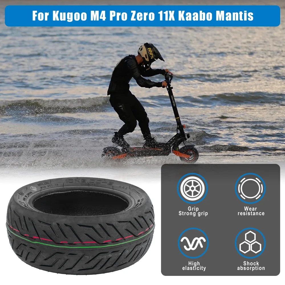 10x3.00-6 Tubeless Tire for Kugoo M4 Pro For Zero 11X for Kaabo Wolf 10 Inch City Road Vacuum Tire 10x3 Inch Tyre Parts