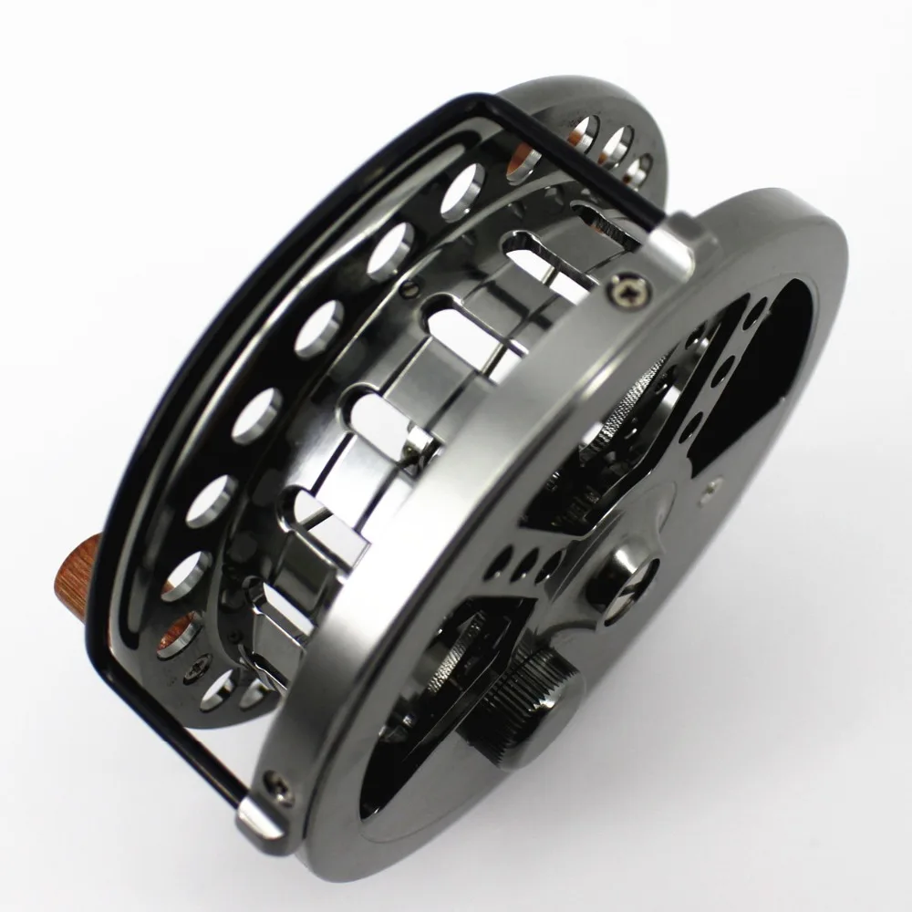 CNC Machined Aluminum Center Pin Centrepin FLoating Reel 113.5mm 4 1/2 inches Line Guard Steelhead Salmon Trotting Fishing