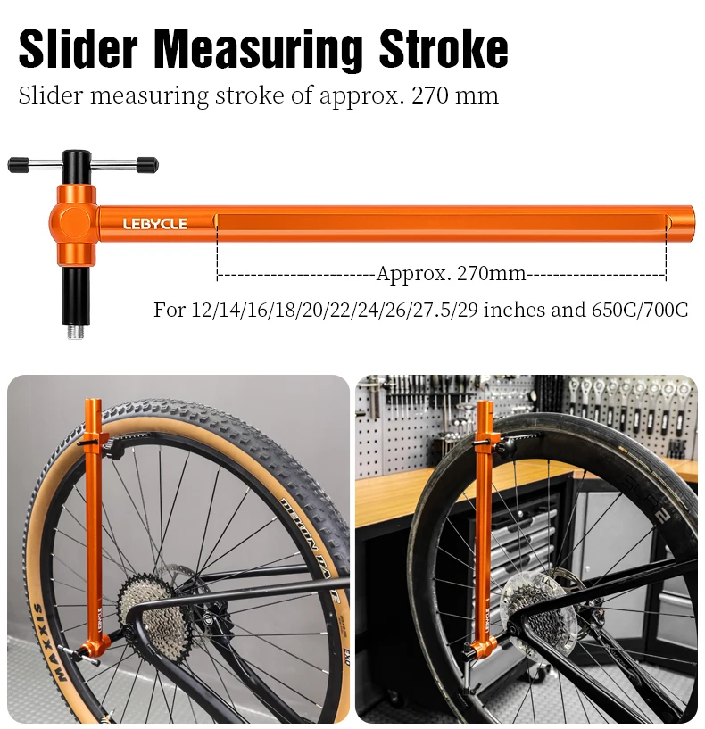 LEBYCLE Bicycle Derailleur Hanger Calibration Tool Bike Frame Tail Hook Straightener Tool Bike Derailleur Hanger Alignment Tool
