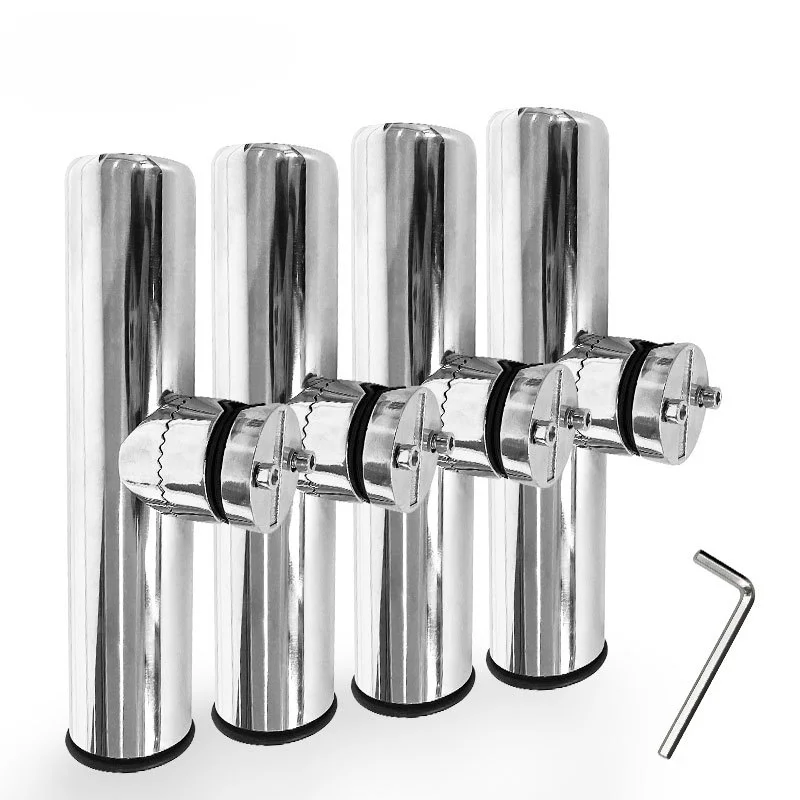 1PC Fishing Rod Holder Stainless Steel Fishing Rod Racks Bracket Hardware Stainless Steel Fishing Accessories Fishing Supplies