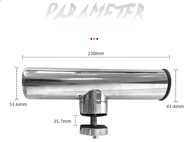 1PC Fishing Rod Holder Stainless Steel Fishing Rod Racks Bracket Hardware Stainless Steel Fishing Accessories Fishing Supplies