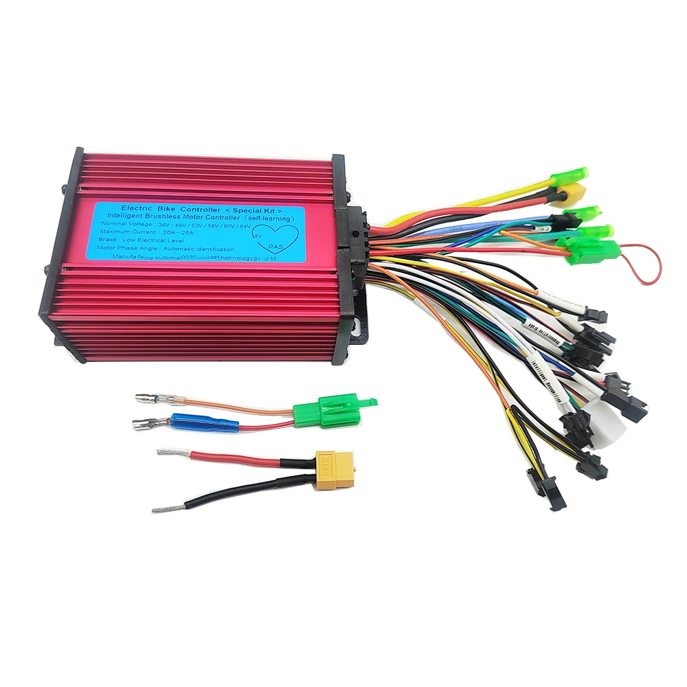 36V 48V 60V 350W 500W 600W MAX25A E-bike/Electric Scooter Brushless Controller With LCD Display and Throttle for Electric Bike