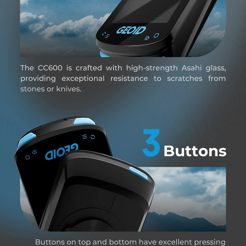 GEOID CC600 Route Navigation Bicycle GPS Computer 11 Languages Wireless Bike Speedometer Automatical WIFI ANT+ Odometer