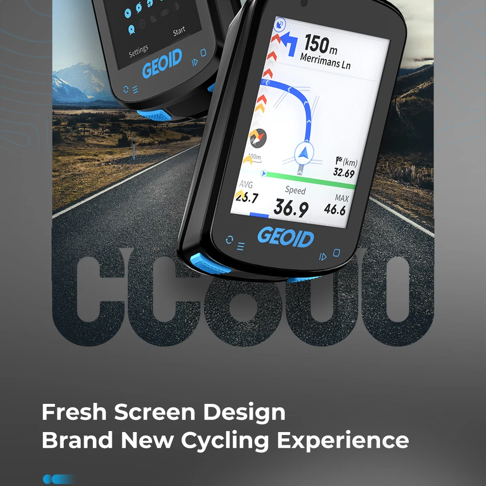 GEOID CC600 Route Navigation Bicycle GPS Computer 11 Languages Wireless Bike Speedometer Automatical WIFI ANT+ Odometer