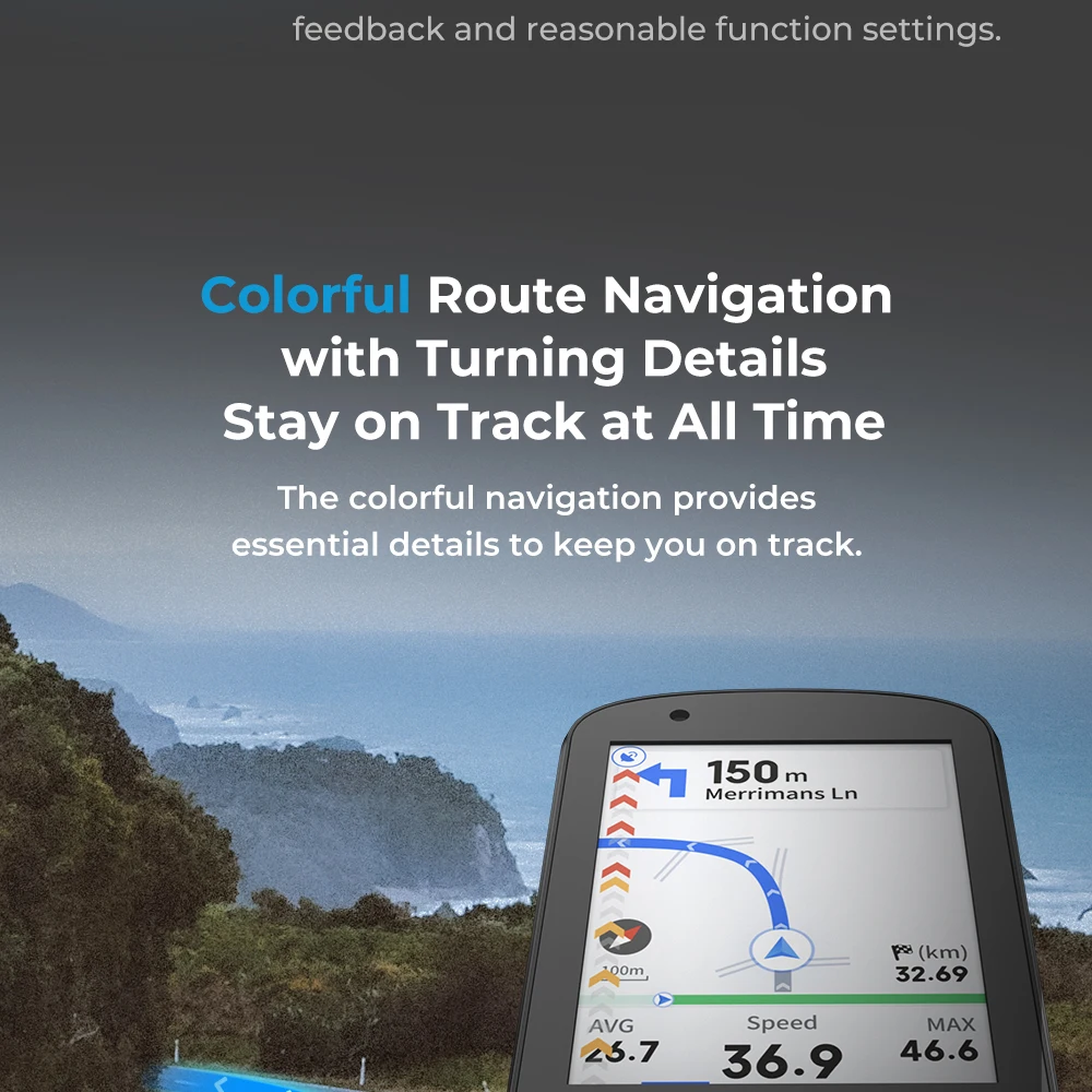 GEOID CC600 Route Navigation Bicycle GPS Computer 11 Languages Wireless Bike Speedometer Automatical WIFI ANT+ Odometer