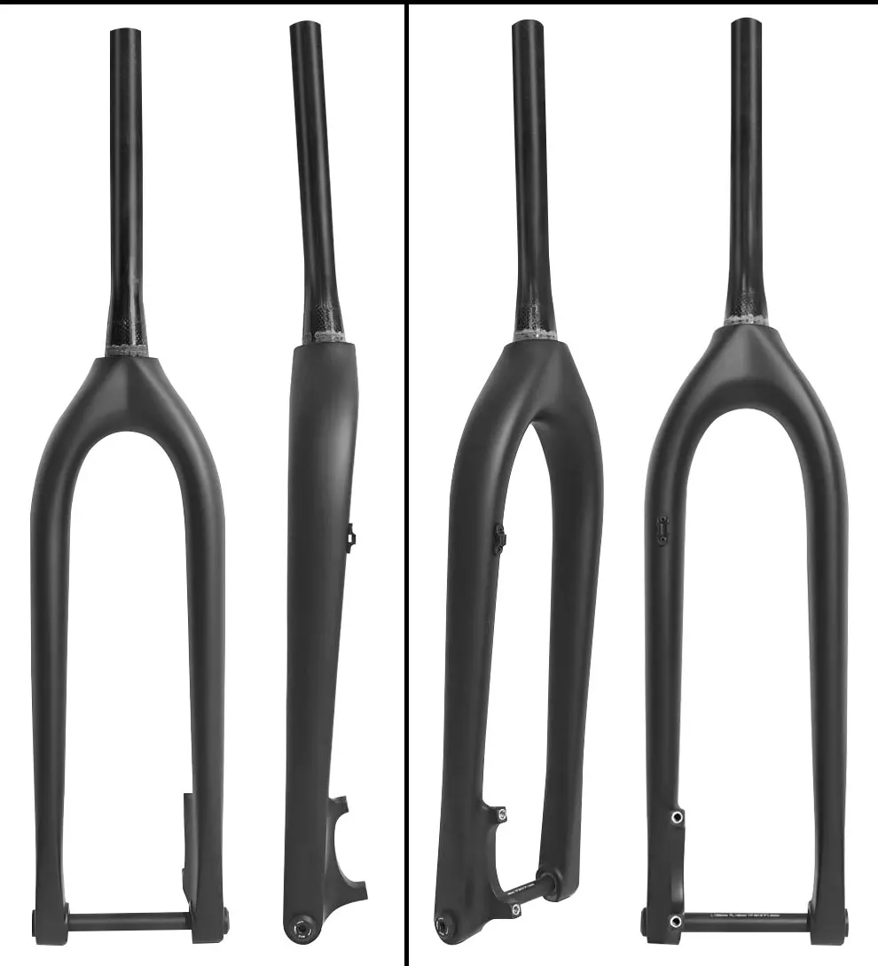 BXT 29er Carbon MTB Fork Boost 110*15mm Disc Brake Bike Fork 29'inch Tapered 1-1/8 To 1-1/2 Thru Axle Fork