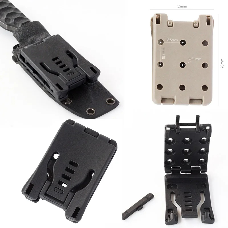 5/10CPS Hunting Kydex Waist Clip Tek Lok Belt Loops Belt Clip For Knife Kydex Sheath/Holster K Sheath Scabbard Gun Holster Clip