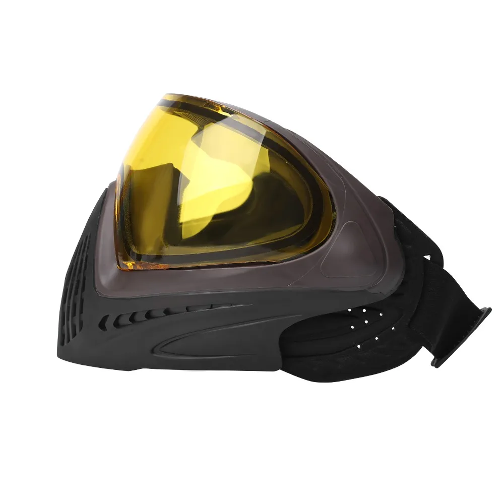 Tactical FMA F1 Mask Full Face Mask with Single Layer Lens Paintball Safety Anti-fog Goggle Mask Dustproof Airsoft Accessory