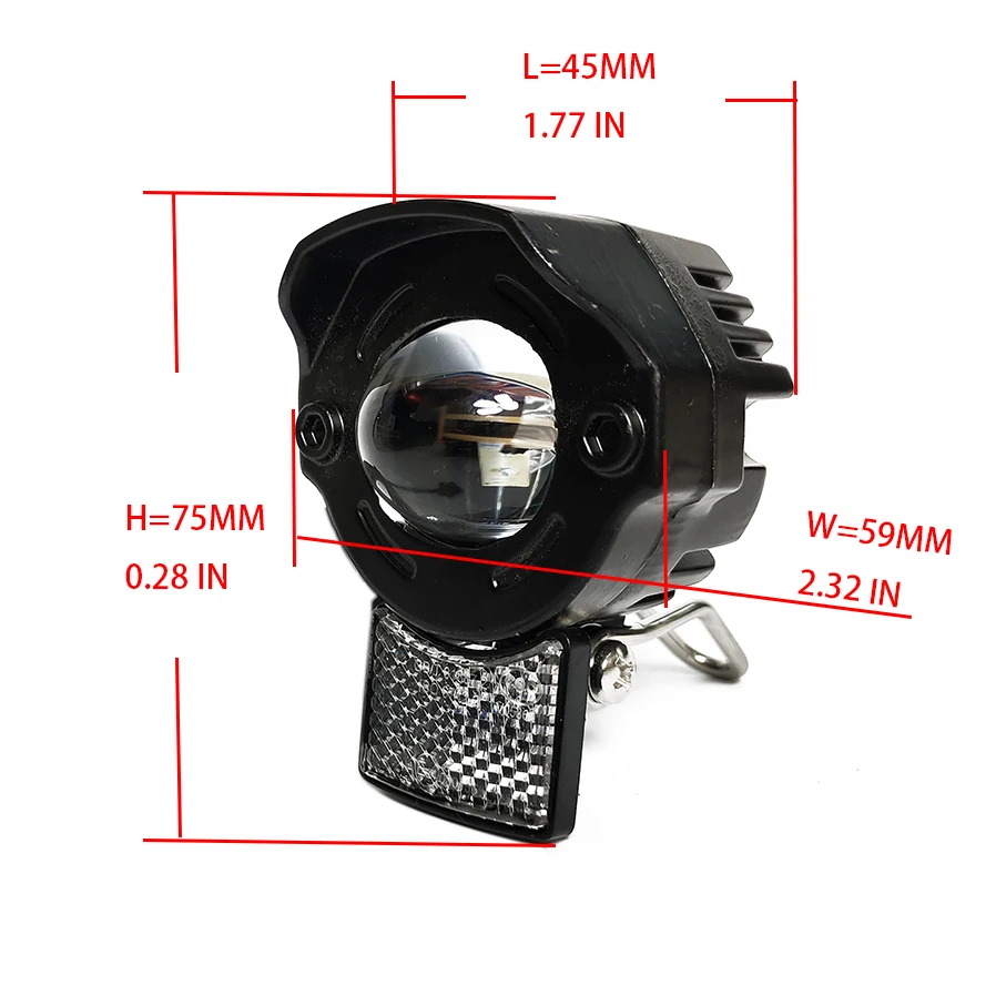 EBKE electric bicycle12V headlight conversion system 12V dedicated headlights rear lights brake lights turn signal horn