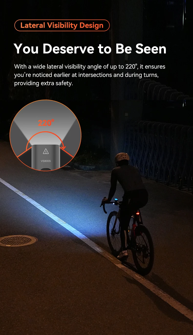 iGPSPORT VS800S Smart Bike Front Light 800 Lumen MTB Road Bike Lamp Headlight Cycling Flashlight Lantern Bike Accessories