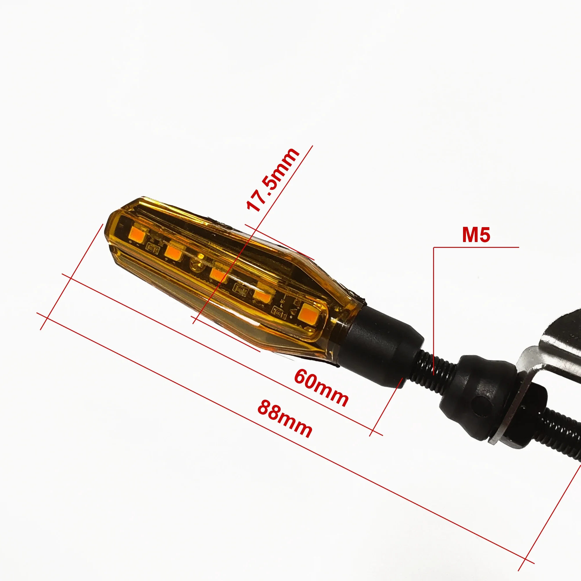 LinHi electric bicycle V03-36V 48V 52V 72V Flow flash turn signal Waterproof cable mini light set