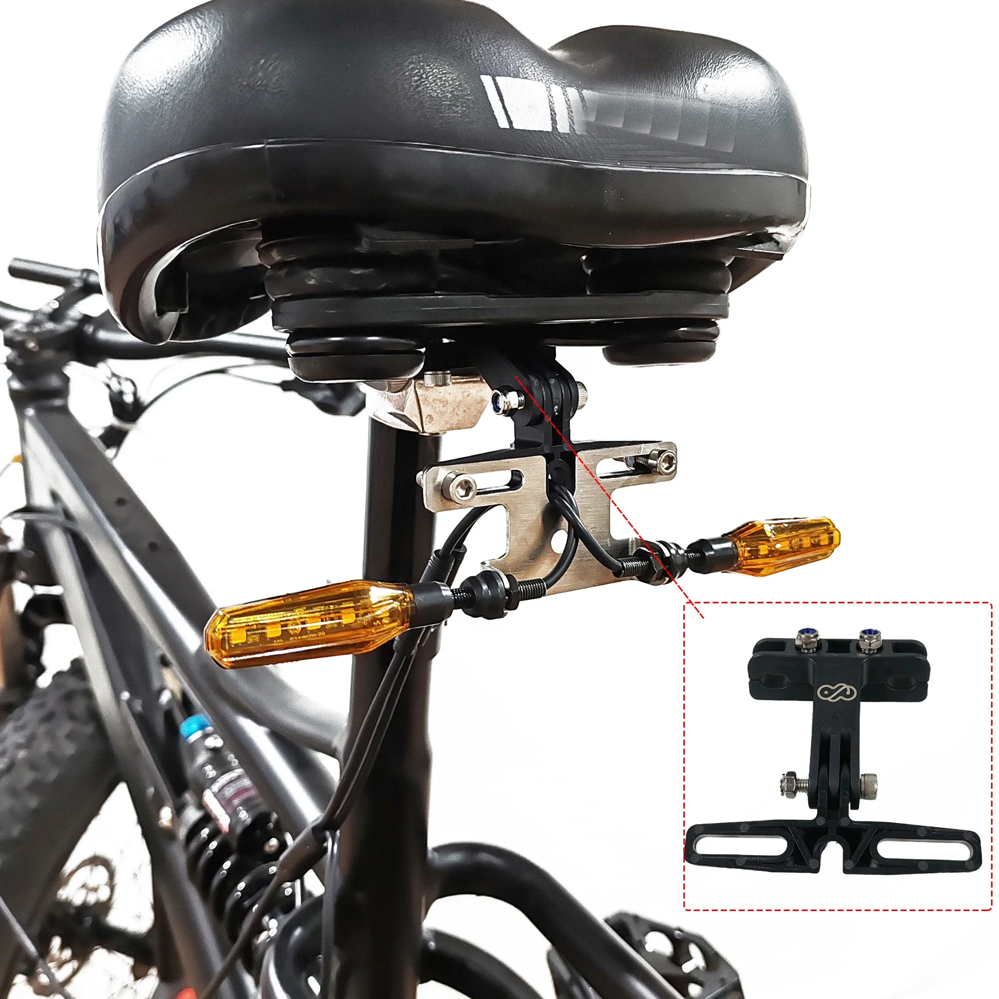 LinHi electric bicycle V03-36V 48V 52V 72V Flow flash turn signal Waterproof cable mini light set