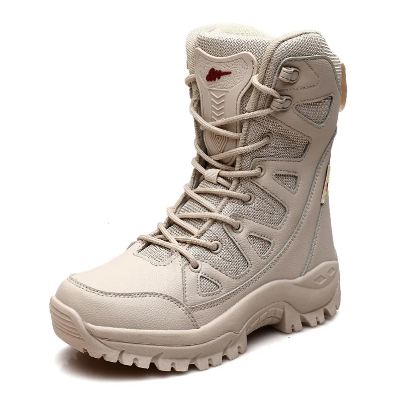 Winter Women High-Top Outdoor Plush Leather Hiking Shoes Trekking Woman Boots Mountain Sneakers Camping Tracking Treking