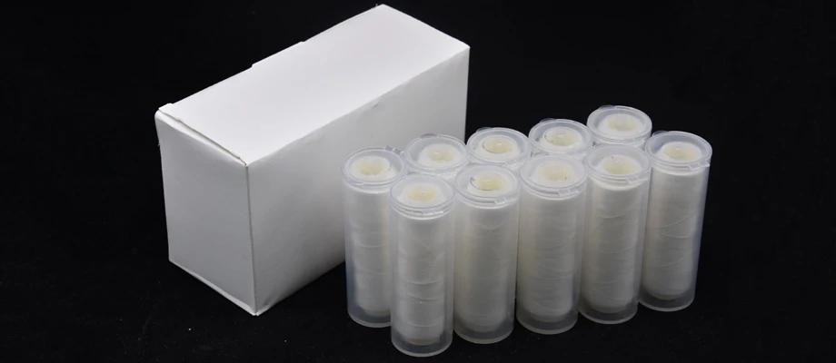 JYJ 20pcs/lot PJ1/2/3/4/5 High Tensile Polyester Bait Elastic Thread Spool Sea Fishing bait elastic fishing line Bait