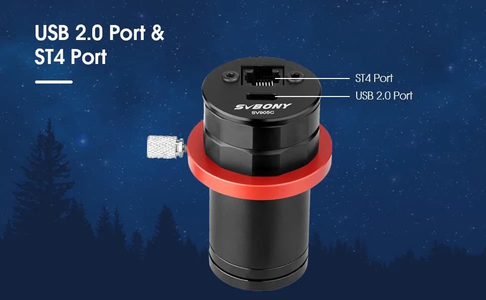 Svbony SV905C Telescope Guiding Cameras 1.25" with CMOS Sensor for Astrophotography
