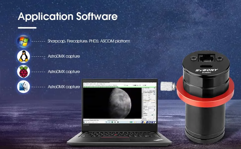 Svbony SV905C Telescope Guiding Cameras 1.25" with CMOS Sensor for Astrophotography