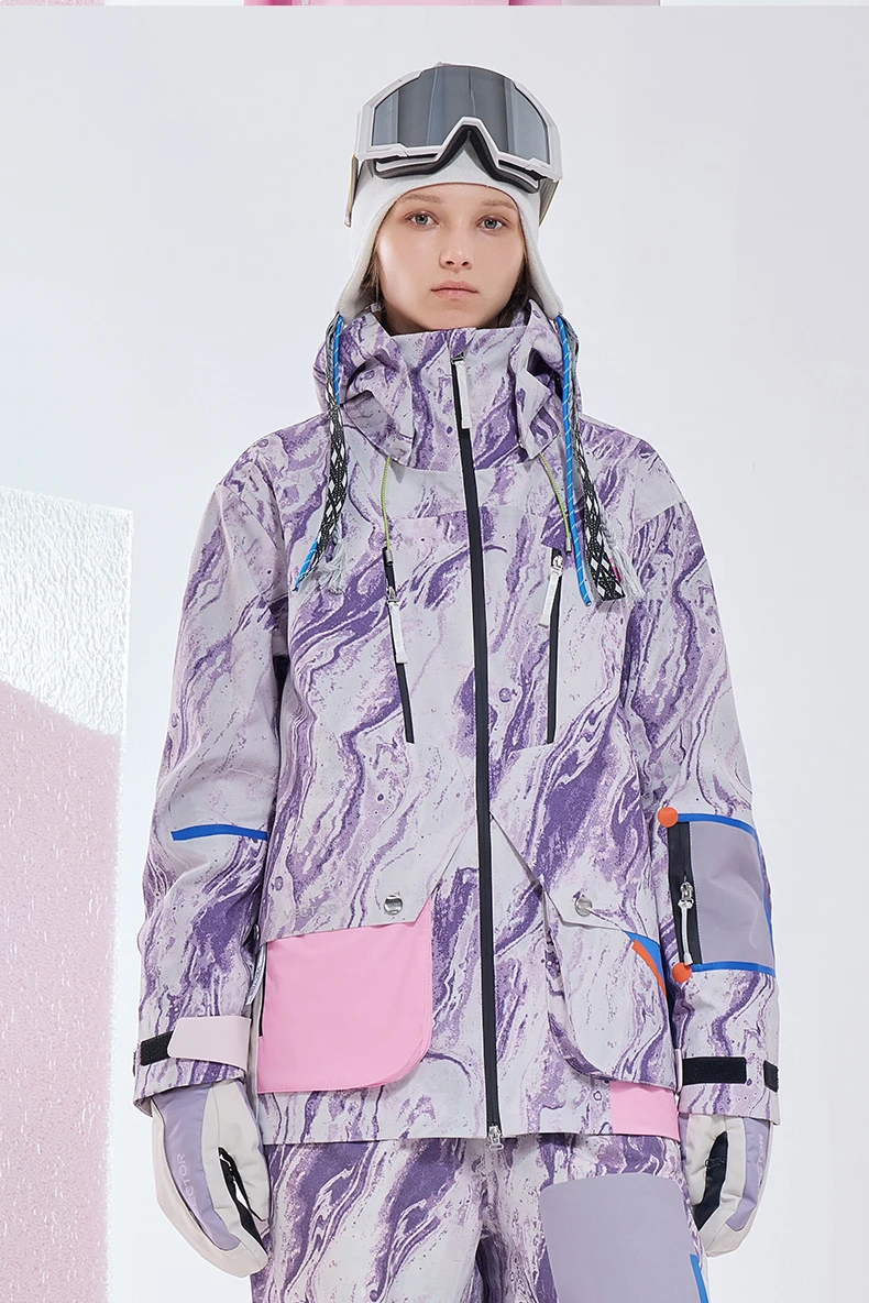 VECTOR Men and Women Divided Cotton Ski Jacket Windproof and Waterproof Outdoor Skiing and Other Autumn/winter Outdoor Activitie