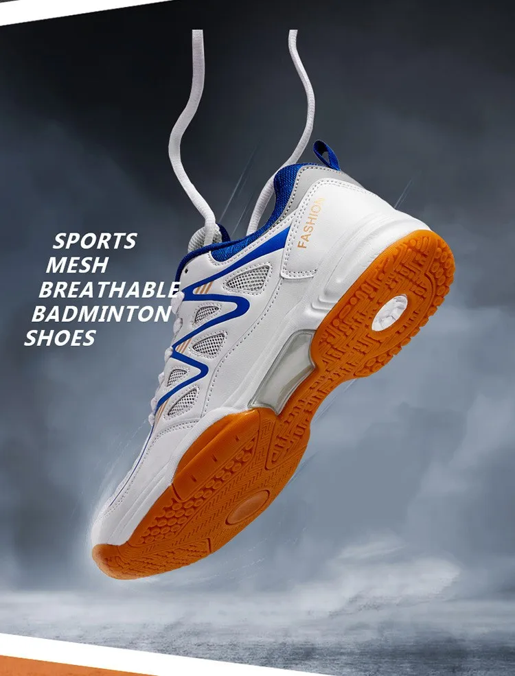 New Professional Tennis Shoes for Men Women Breathable Badminton Volleyball Shoes Indoor Sport Training Sneakers Tennis Big Size