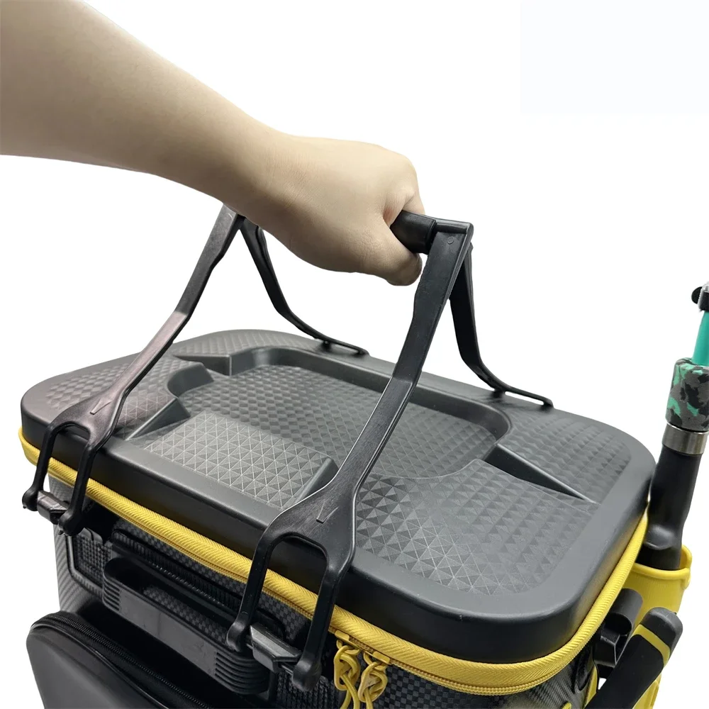 MBLN Brand,Portable EVA Fishing Tackle Box for Rod Storage, Waterproof & Durable Fishing Gear Storage Case,Live Fish Storage Box