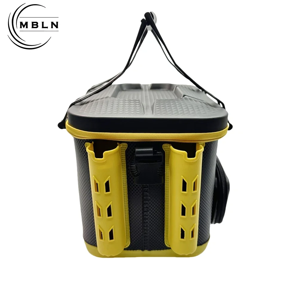 MBLN Brand,Portable EVA Fishing Tackle Box for Rod Storage, Waterproof & Durable Fishing Gear Storage Case,Live Fish Storage Box