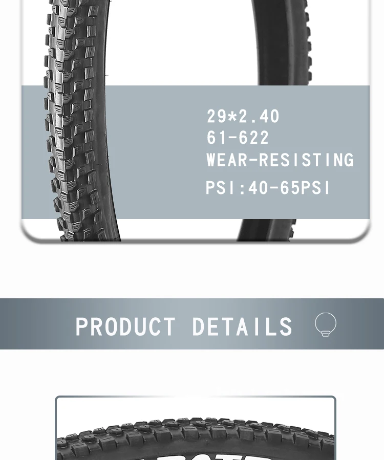 CST PATROL 27.5X2.60 2.80 29X2.40 MTB Bicycle Cross-Country Tire 27.5 29inch Wear-Resisting Bicycle Tyre 29er Mountain Bike Tire