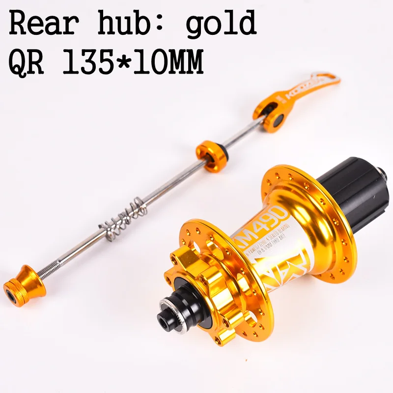 Koozer XM490 28 32 36 Holes Bicycle Hubs 4 Bearing MTB Disc Brake Hubs Mountain Bike Hub Rear Front 9*100mm or Rear 135x10mm