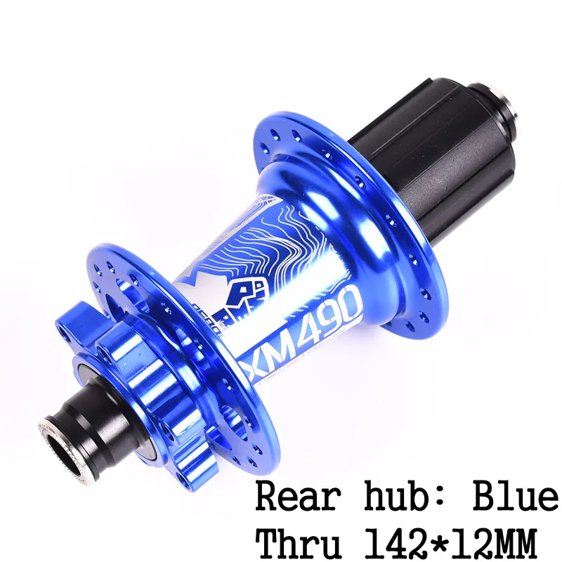 Koozer XM490 28 32 36 Holes Bicycle Hubs 4 Bearing MTB Disc Brake Hubs Mountain Bike Hub Rear Front 9*100mm or Rear 135x10mm