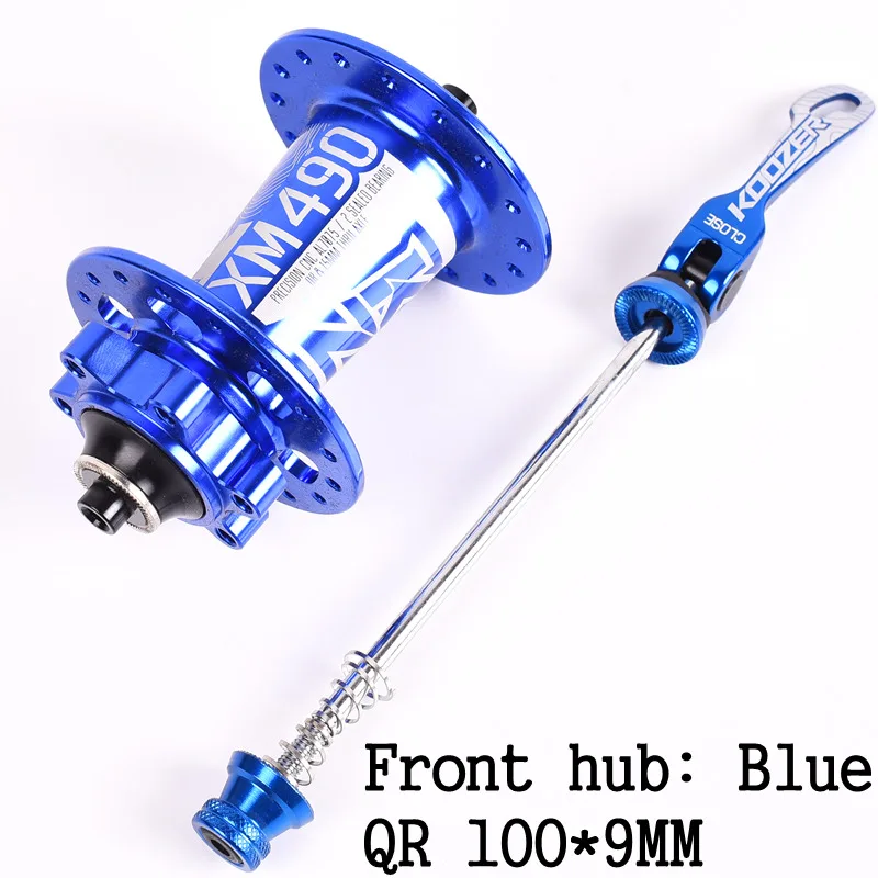 Koozer XM490 28 32 36 Holes Bicycle Hubs 4 Bearing MTB Disc Brake Hubs Mountain Bike Hub Rear Front 9*100mm or Rear 135x10mm