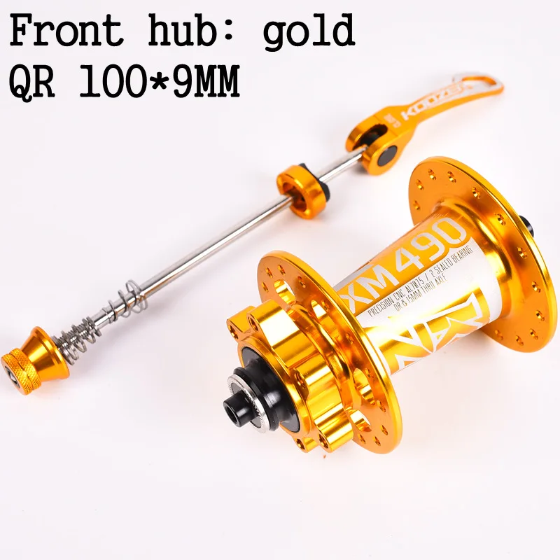 Koozer XM490 28 32 36 Holes Bicycle Hubs 4 Bearing MTB Disc Brake Hubs Mountain Bike Hub Rear Front 9*100mm or Rear 135x10mm