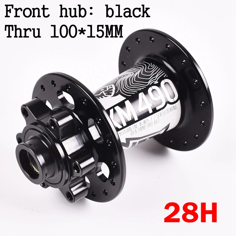 Koozer XM490 28 32 36 Holes Bicycle Hubs 4 Bearing MTB Disc Brake Hubs Mountain Bike Hub Rear Front 9*100mm or Rear 135x10mm