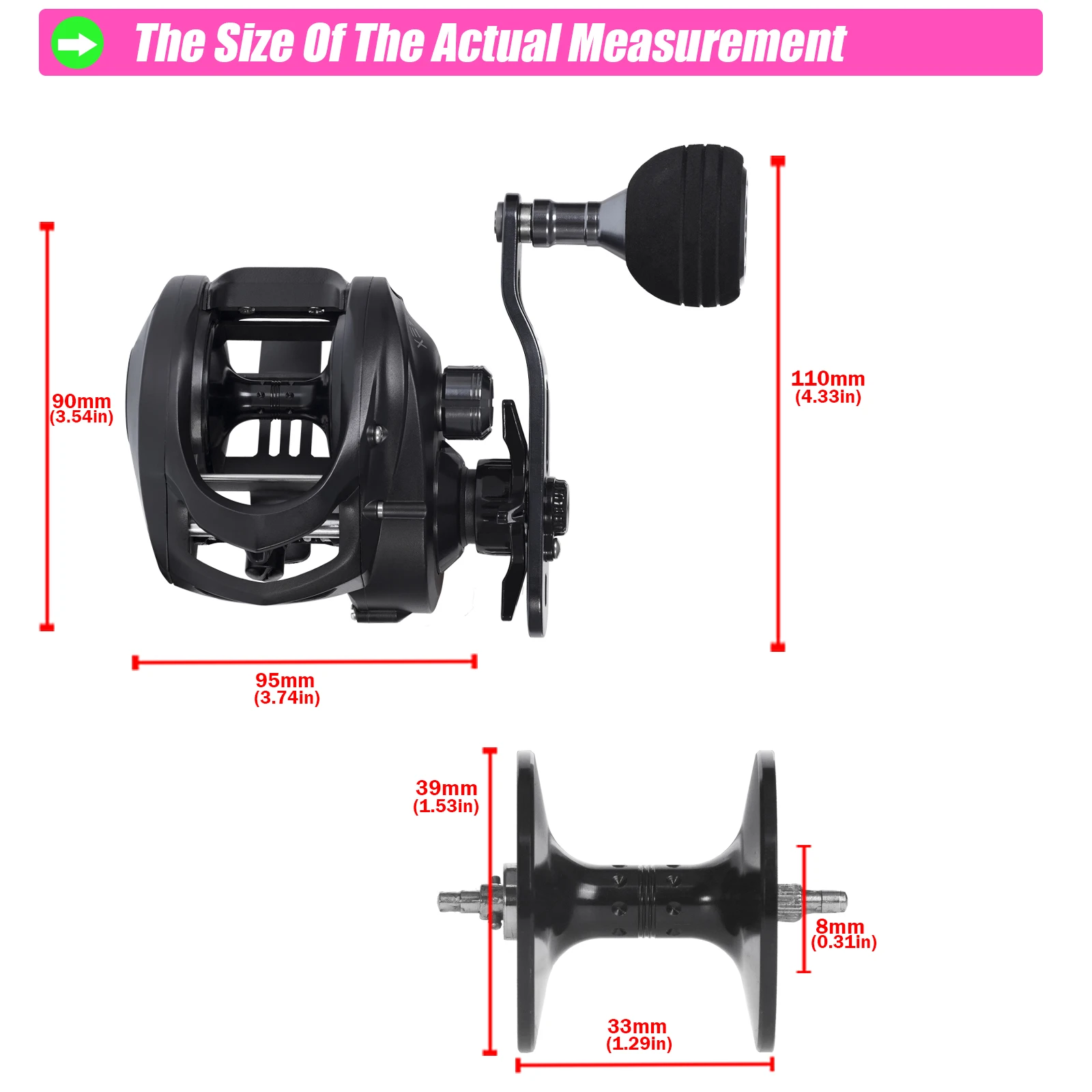 SAMOLLA Widen Body Baitcasting Reel Max Grag 12kg 6.3:1 Brass Gear Saltwater Catfishing Trolling Shake Slowly Wheel Seawater