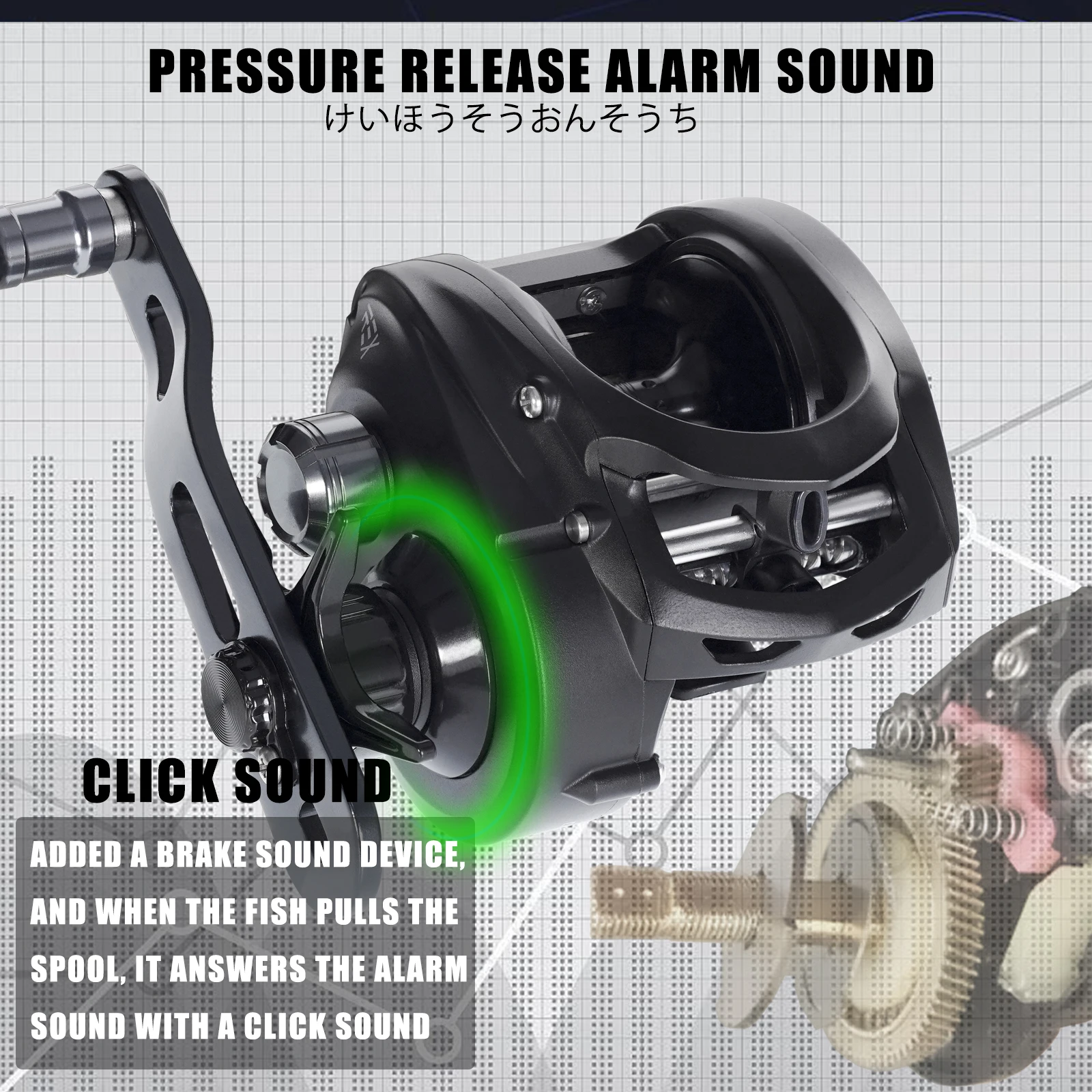 SAMOLLA Widen Body Baitcasting Reel Max Grag 12kg 6.3:1 Brass Gear Saltwater Catfishing Trolling Shake Slowly Wheel Seawater