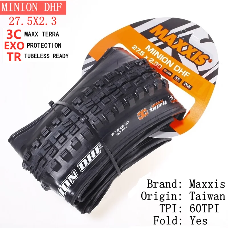 Maxis Minion DHF (M301Ru) 26x2.3 27.5x2.3/2.5/2.8 29x2.3/2.5 Folding Downhill Tires For Mountain Bikes Are More Wear-resistant