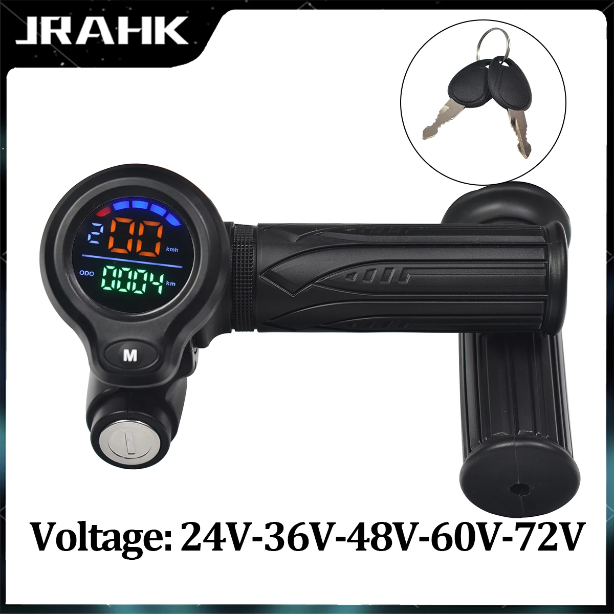 JRAHK Bike Electric Scooter Accelerator Display Ebike Throttle Digital Monitor For Bicycle 48v Electric Scooter Trigger