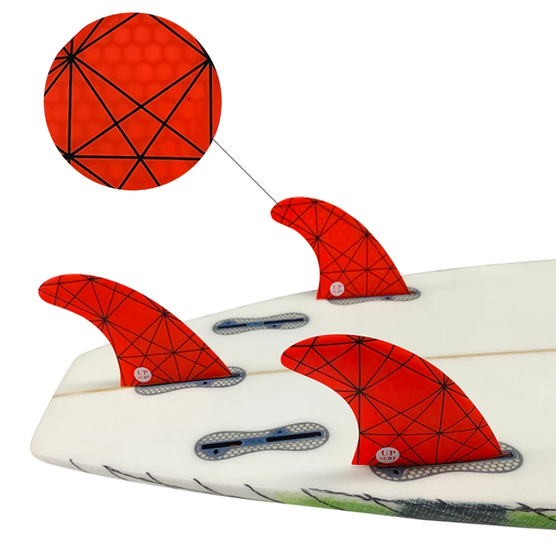 Surfboard Fins M Size Tri Fins Double Tabs 2 Surf Fins Surfboard Stabilizer UPSURF FCS 2 Fins Carbon Fiber Performance Core
