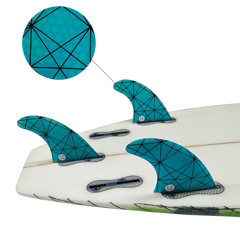 Surfboard Fins M Size Tri Fins Double Tabs 2 Surf Fins Surfboard Stabilizer UPSURF FCS 2 Fins Carbon Fiber Performance Core