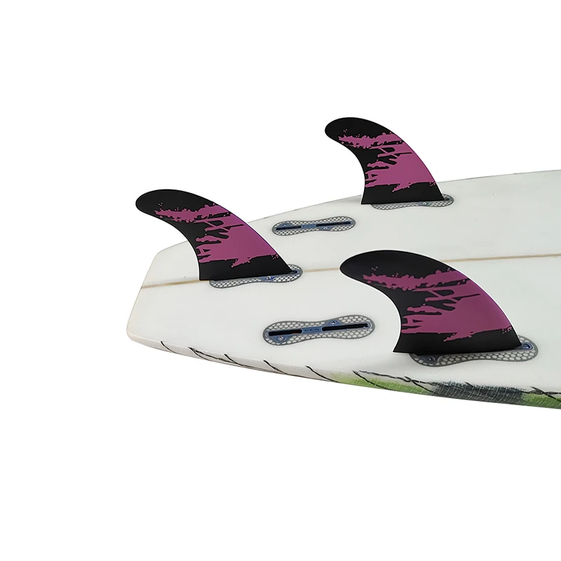 Surfboard Fins M Size Tri Fins Double Tabs 2 Surf Fins Surfboard Stabilizer UPSURF FCS 2 Fins Carbon Fiber Performance Core
